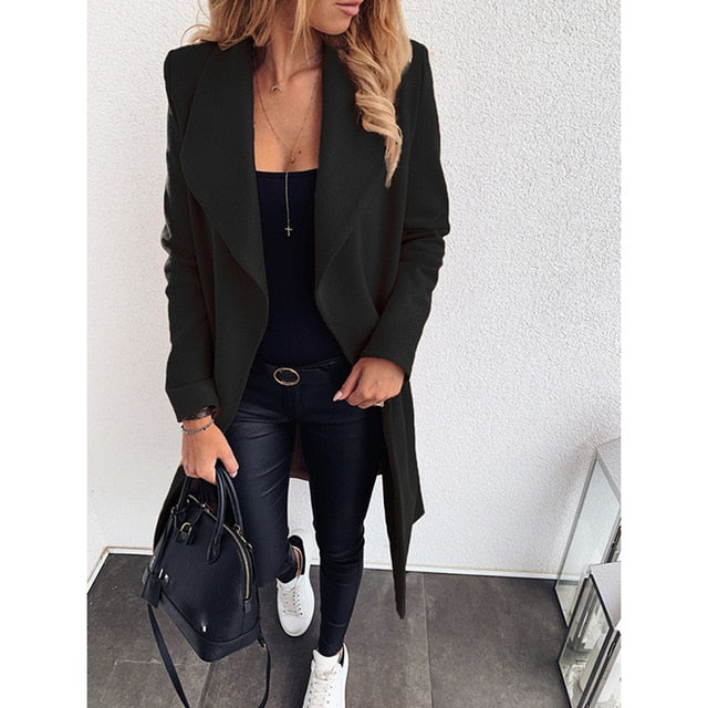 LM | Long cotton jacket without buttons