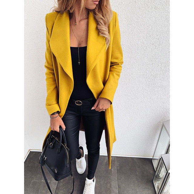 LM | Long cotton jacket without buttons