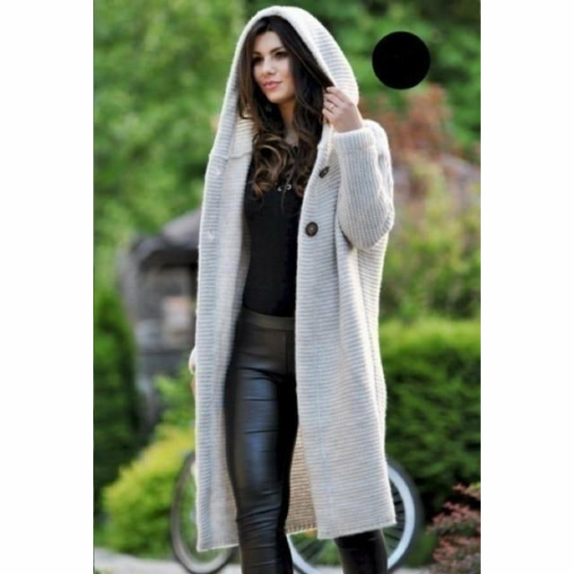 LM | Long women's knitted coat