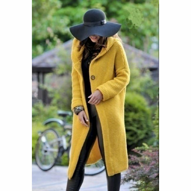 LM | Long women's knitted coat