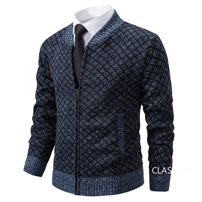 LM | stand-up collar fleece thick warm sweater 2024