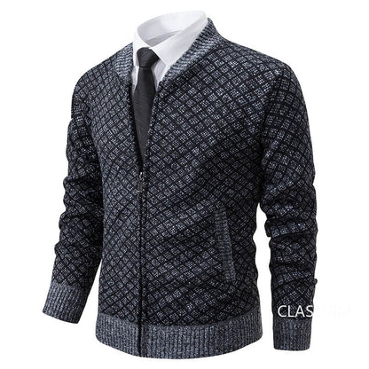 LM | stand-up collar fleece thick warm sweater 2024
