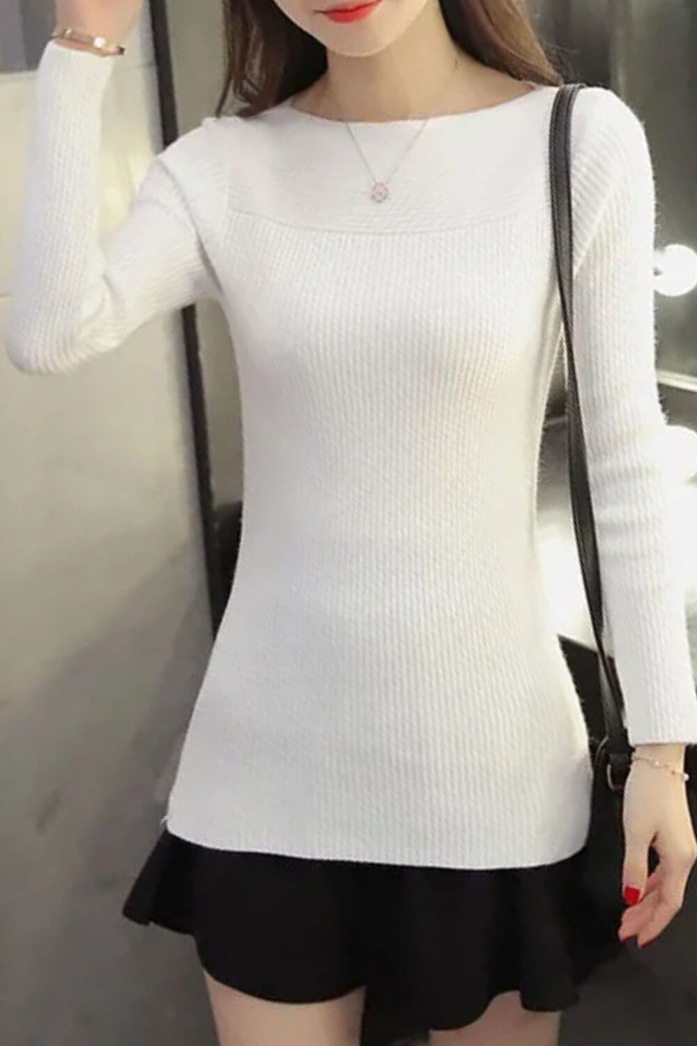 LM | Korean Solid Sweater