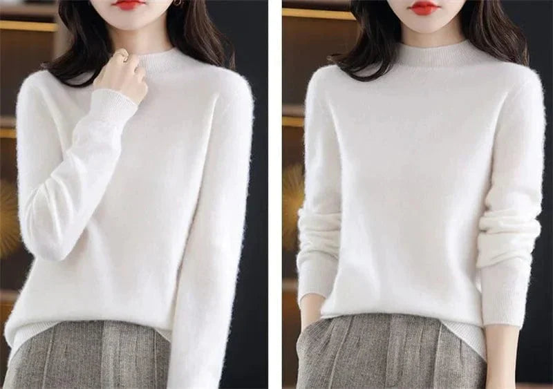 LM | Soft knitted sweater with turtleneck