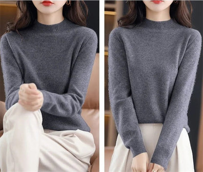 LM | Soft knitted sweater with turtleneck
