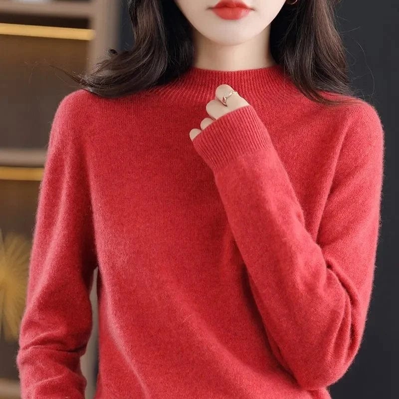 LM | Soft knitted sweater with turtleneck