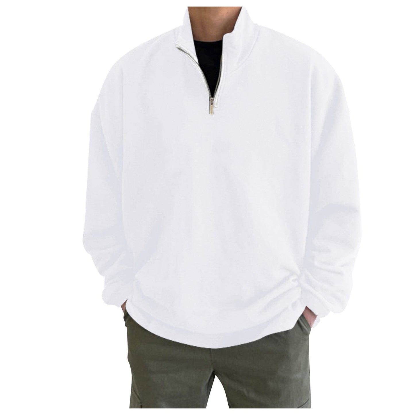 LM | Plain hoodless sweater