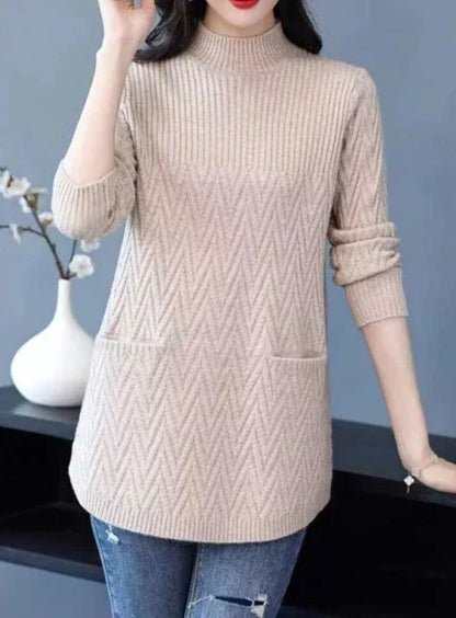 LM | Women's sweater with high collar