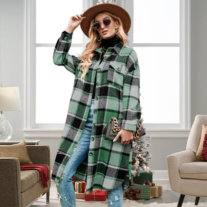 LM | Sophisticated plaid jacket for women
