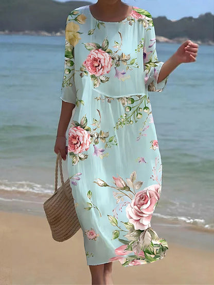 LM | Maxi dress with floral pattern
