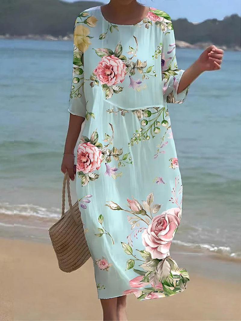 LM | Maxi dress with floral pattern