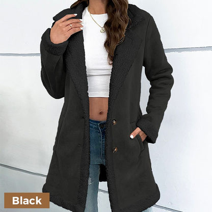 LM | Elegant fluffy jacket for women