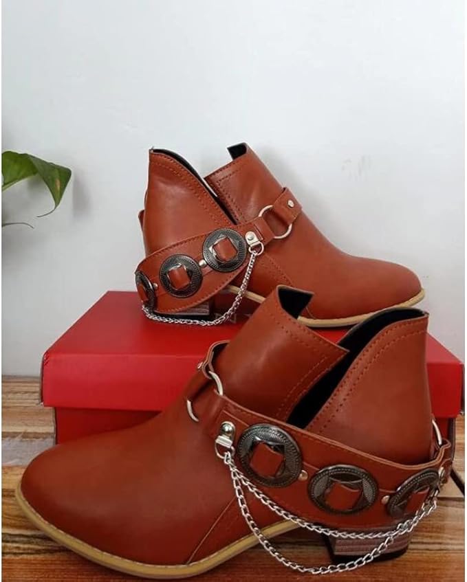 LM | Chunky Mid Heel Vintage Shoes