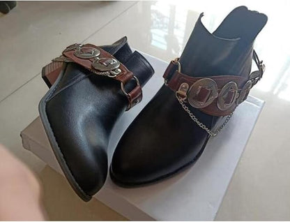 LM | Chunky Mid Heel Vintage Shoes