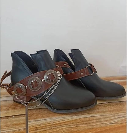 LM | Chunky Mid Heel Vintage Shoes