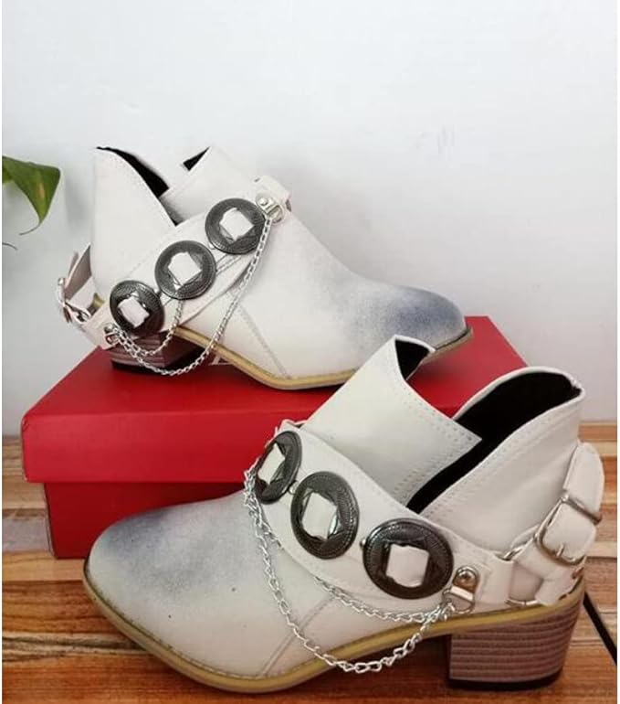 LM | Chunky Mid Heel Vintage Shoes
