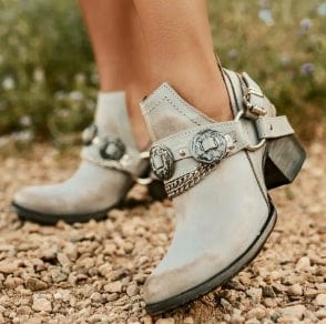 LM | Chunky Mid Heel Vintage Shoes