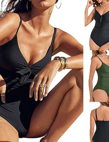 Standard Bathing Suit One Piece Swimsuit Cut Out Swimsuits Colored Uv Protection Elastic Sleeveless Swimwear Swimsuit Surfing Diving Swimming Summer